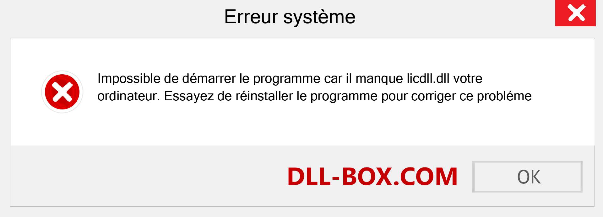 Le fichier licdll.dll est manquant ?. Télécharger pour Windows 7, 8, 10 - Correction de l'erreur manquante licdll dll sur Windows, photos, images